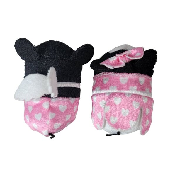 Disney Mickey Minnie Valentine Mini Plush Lot of 2 Cupid Hearts Wings Tsum Tsum - Picture 8 of 9